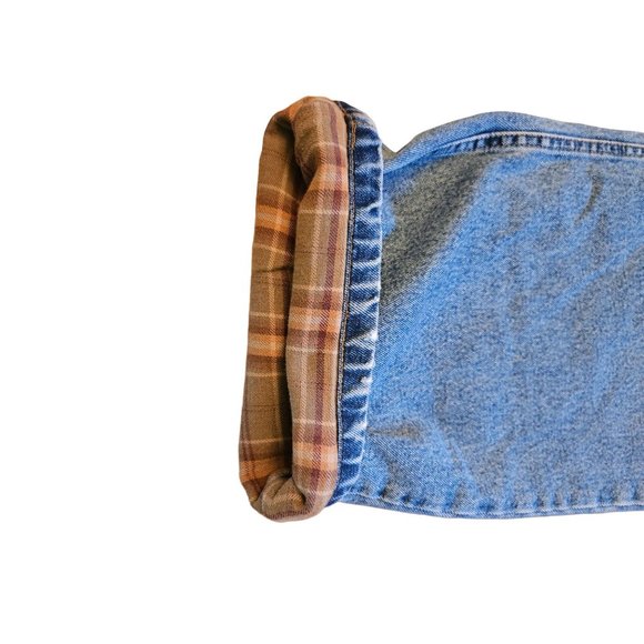 Burry Lane Blue Jeans Fleece Lined Men's Size W38 L32 Front Back Pockets Zipper - Picture 5 of 9